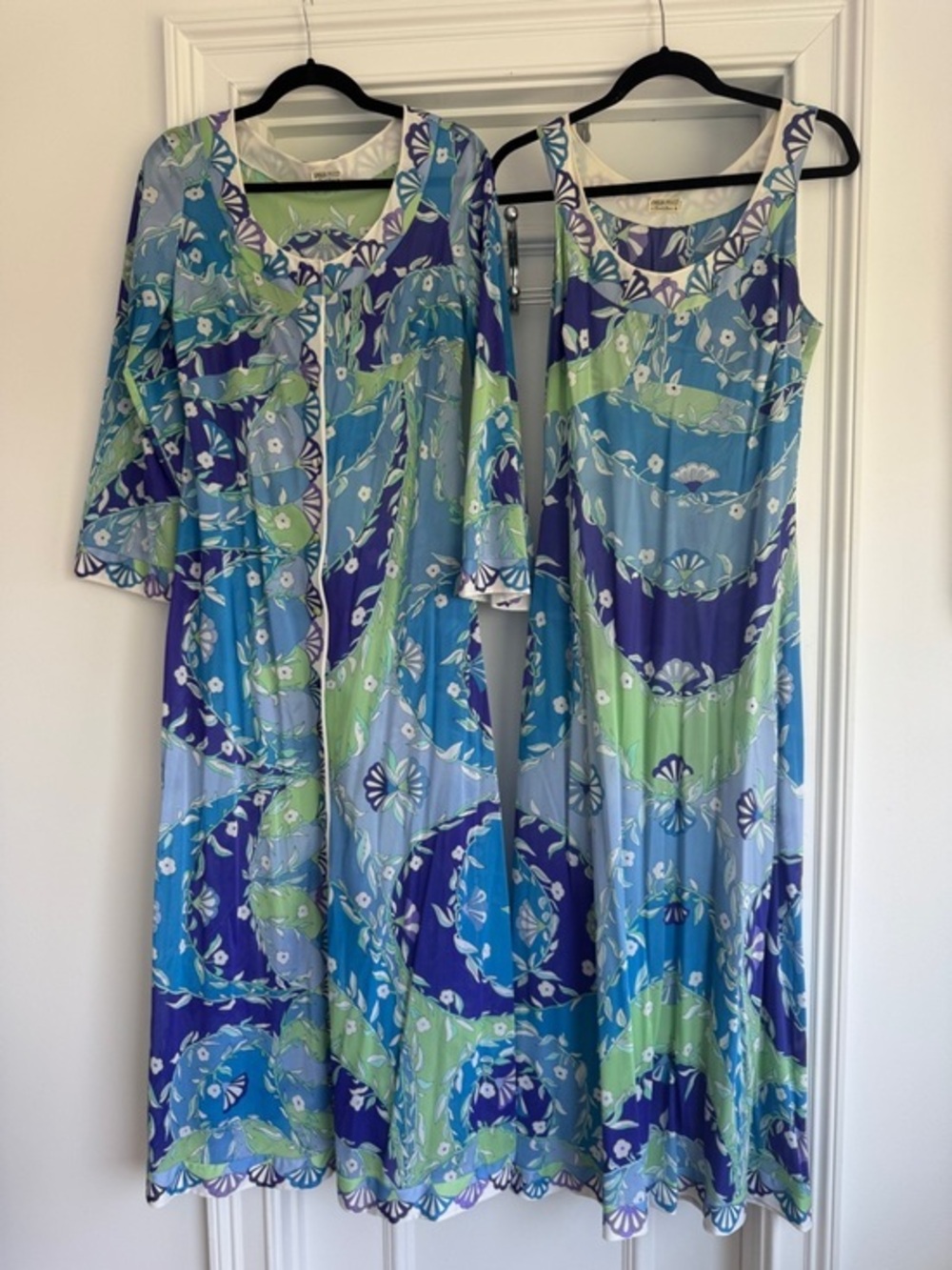 Emilio Pucci Vintage Formfit Rogers EFPR Jet Set Kaftan and Dress Size Medium